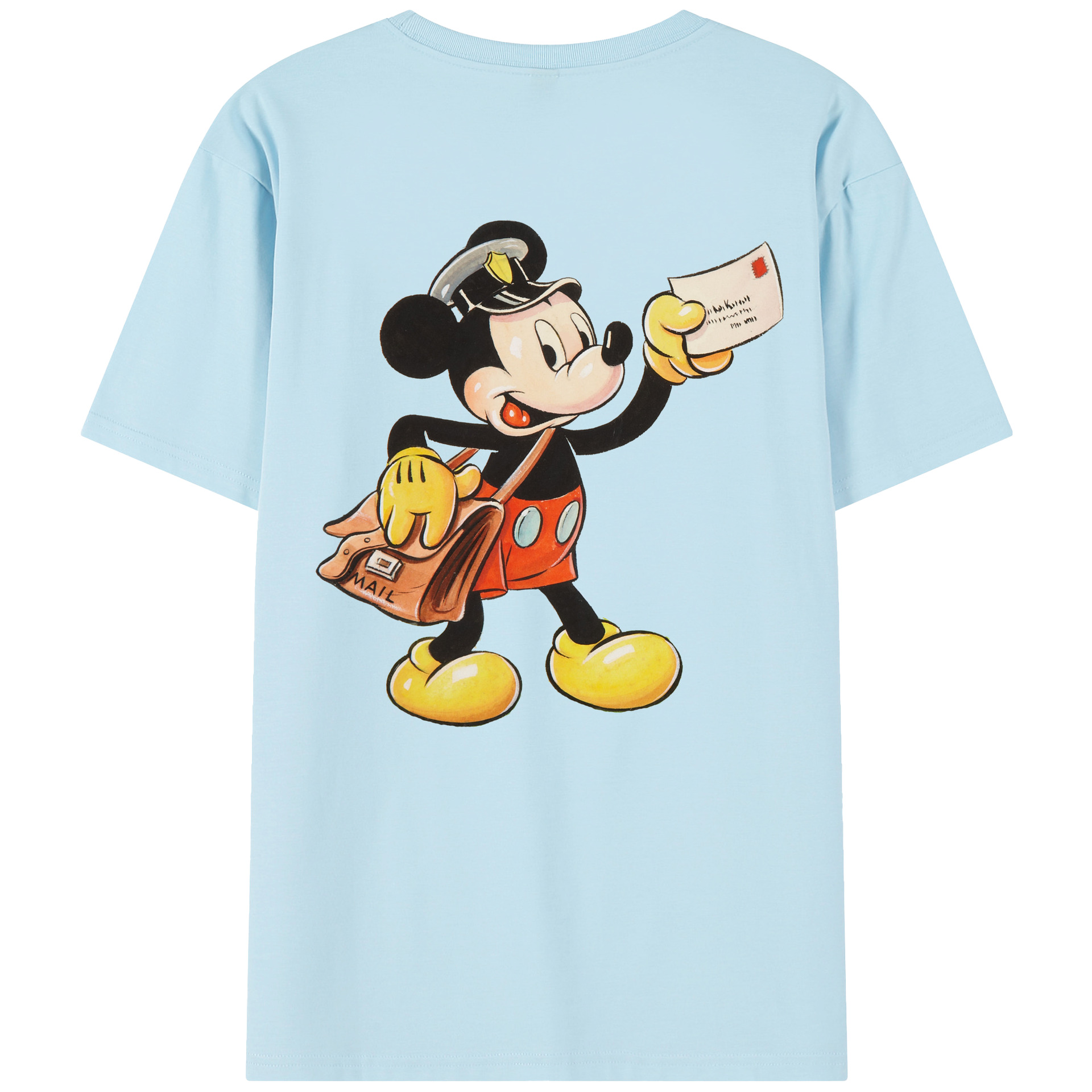 （画像用） ミッキーマウス Mickey Mouse 綿100％半袖Tシャツ（背面プリント）